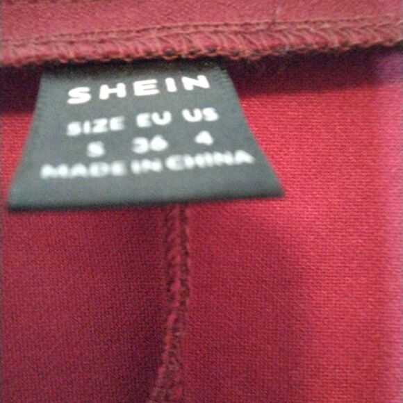 New SHEIN Jacket & coatl shein maroon blazer Size S - Picture 5 of 5